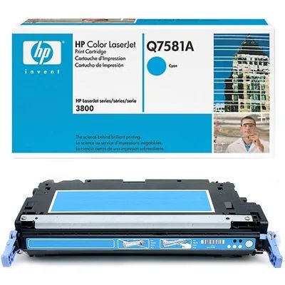 Лот: 5878150. Фото: 1. картридж HP LJ Q7581A Cyan Original. Картриджи, расходные материалы
