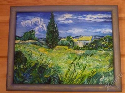 Лот: 549366. Фото: 1. Копия картины Винсента Ван Гога... Произведения