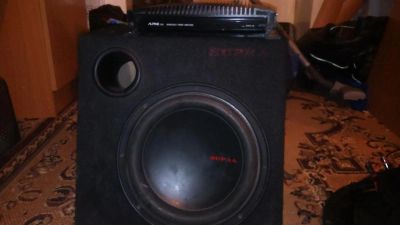 Лот: 3426526. Фото: 1. Сабуфер Supra + усилитель Alpine... Сабвуферы