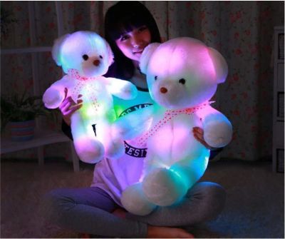 Лот: 6624238. Фото: 1. Плюшевый медведь LED 80 см новый... Мягкие