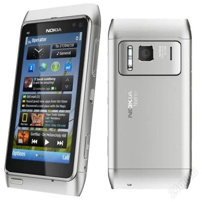 Лот: 1895127. Фото: 1. Nokia N8 Silver как новый. Смартфоны