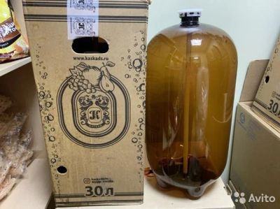 Лот: 16988059. Фото: 1. Бутыль 30л ПЭТ для брожения. Дистилляторы бытовые и комплектующие
