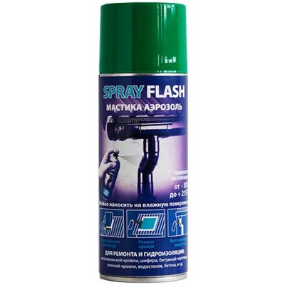 Лот: 19044531. Фото: 1. Мастика аэрозоль SPRAY FLASH зеленый. Клеи, герметики, пена монтажная, клейкие ленты