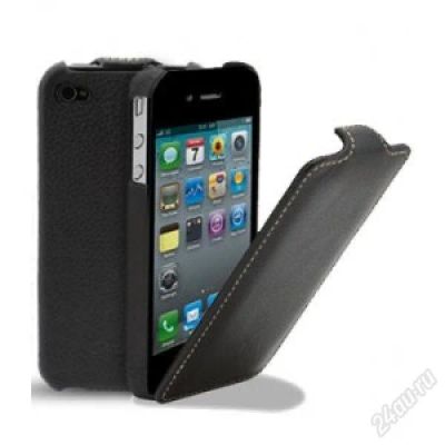 Лот: 1700865. Фото: 1. Чехол кожаный книжка iPhone 4G... Чехлы, бамперы