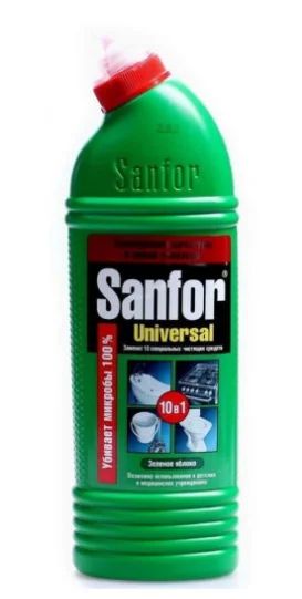 Лот: 17370393. Фото: 1. Средство Sanfor Зеленое яблоко... Бытовая химия