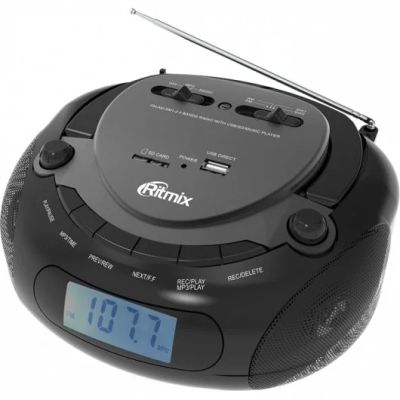 Лот: 15168050. Фото: 1. Магнитола Ritmix RBB-030BT. Музыкальные центры, магнитолы