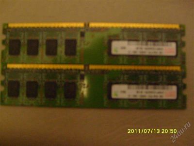 Лот: 1279741. Фото: 1. Hynix DDR2 800 DIMM 1Gb модули... Оперативная память