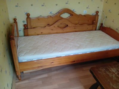 Лот: 3148173. Фото: 1. Кровать деревянная. Кровати
