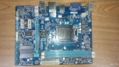 Лот: 13160993. Фото: 1. Материнская плата Gigabyte GA-H61M-S1... Материнские платы