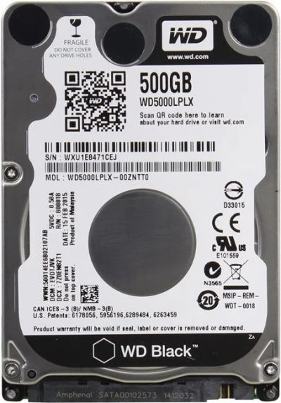Лот: 13996227. Фото: 1. Жесткий диск 500Gb WD WD5000LPLX... Жёсткие диски (HDD)