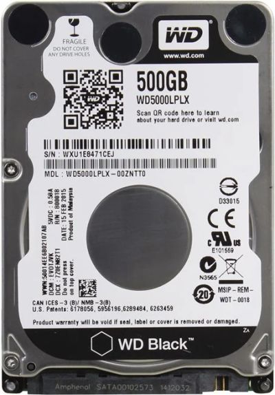 Лот: 13996227. Фото: 1. Жесткий диск 500Gb WD WD5000LPLX... Жёсткие диски