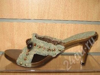 Лот: 272935. Фото: 1. Продам туфельки - шлепки на каблуке. Шлепанцы, сланцы