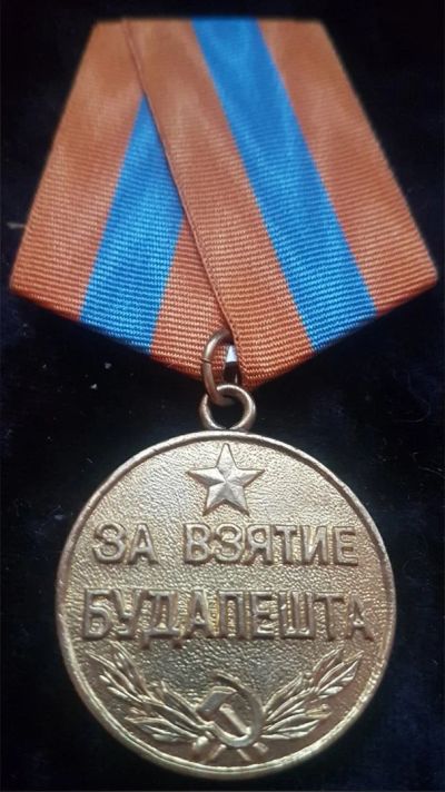 Лот: 17792196. Фото: 1. СССР медаль За взятие Будапешта... Сувенирные