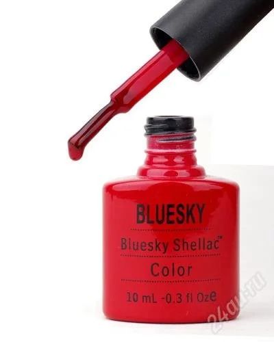Лот: 2813536. Фото: 1. гель-лак shellac "bluesky" fedora... Лак для ногтей