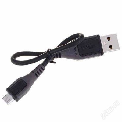 Лот: 2159730. Фото: 1. Nokia USB кабель - Короткий. Дата-кабели, переходники