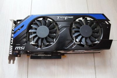 Лот: 9907796. Фото: 1. Видеокарта MSI 7870 HAWK Неисправна. Видеокарты