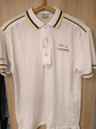 Лот: 19017967. Фото: 1. Поло Lacoste белая. Футболки, поло