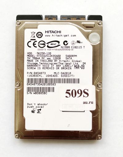 Лот: 18664462. Фото: 1. Жесткий диск SATA 2,5 Hitachi... Жёсткие диски (HDD)