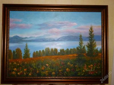Лот: 2946089. Фото: 1. Картина "Чудесный день" 50*70... Картины, гравюры