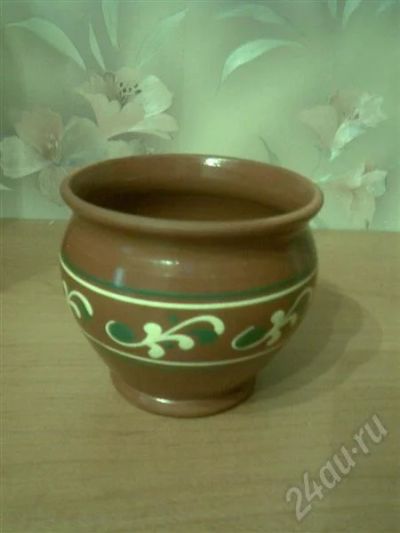 Лот: 458810. Фото: 1. горшочек для цветочков. Кашпо, горшки, вазоны для цветов