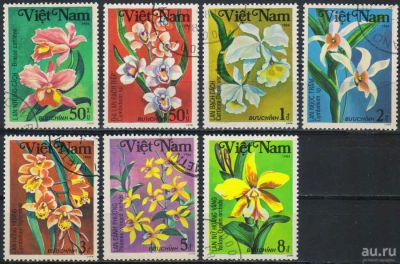 Лот: 17864699. Фото: 1. 1984. Вьетнам. Орхидеи. Полная... Марки
