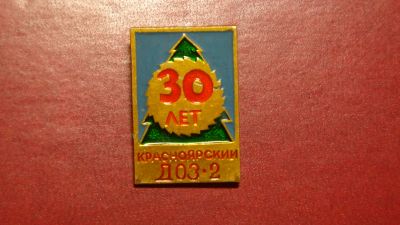 Лот: 24643981. Фото: 1. Значок 30 лет красноярский ДОЗ... Юбилейные