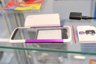 Лот: 251588. Фото: 1. Корпус NOKIA 5000 Purple. Защитные стёкла, защитные плёнки