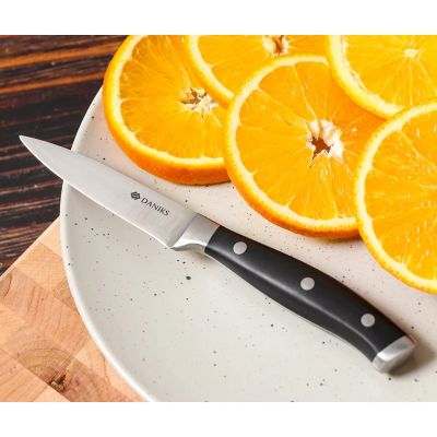 Лот: 24419001. Фото: 1. Нож кухонный Daniks, Black, для... Столовые приборы, ножи