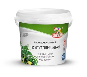 Лот: 17306881. Фото: 1. Краска эмаль акриловая полуглянцевая... Краски, лаки, растворитель
