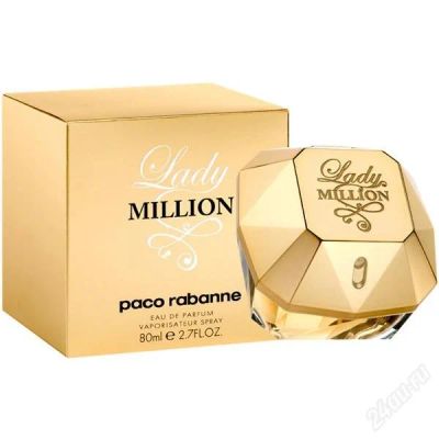 Лот: 1141404. Фото: 1. Lady Million Paco Rabanne(80ml... Женская парфюмерия