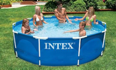Лот: 7161419. Фото: 1. Бассейн INTEX метал. каркас, круглый... Бассейны, аксессуары и комплектующие