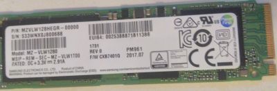 Лот: 17949952. Фото: 1. Диск SSD Samsung PM961 M.2 2280... SSD-накопители