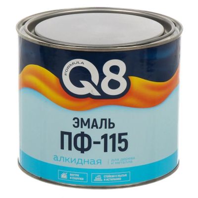 Лот: 25637796. Фото: 1. Эмаль Formula Q8, ПФ-115, алкидная... Краски, лаки, растворитель