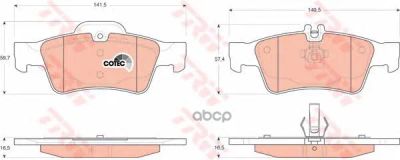 Лот: 21874482. Фото: 1. Колодки Зад.mercedes C-Class T-Model... Другое (автозапчасти)