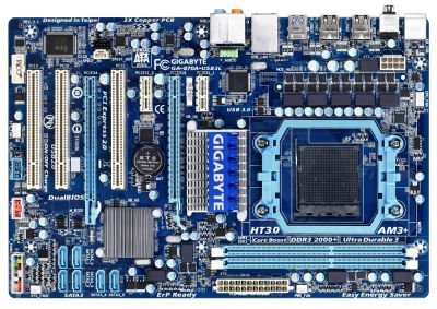 Лот: 15768618. Фото: 1. материнская плата gigabyte ga-870a-usb3l. Материнские платы