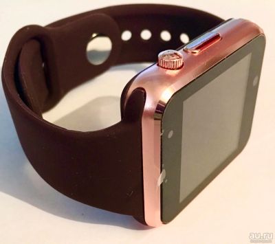 Лот: 16029980. Фото: 1. ⌚ Smart Watch W8 золотистые коричневый... Смарт-часы, фитнес-браслеты, аксессуары