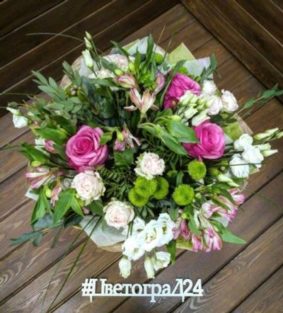 Лот: 7548378. Фото: 1. Цветы . Букет от Цветограда... Свежие цветы