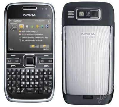 Лот: 1634706. Фото: 1. Nokia E72 Zodium Black Navi полный... Смартфоны