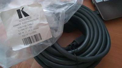 Лот: 9663944. Фото: 1. VGA кабель Kramer VGA/VGA C-GM... Шлейфы, кабели, переходники