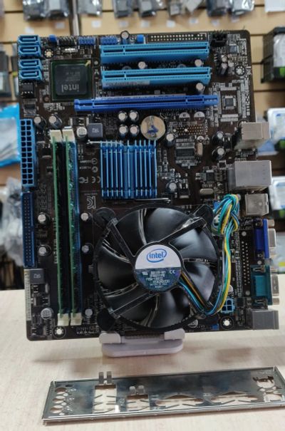 Лот: 20729666. Фото: 1. Комплект 4ядра/Q9400/4GbDDR3/P5G41-MLX2... Комплекты запчастей