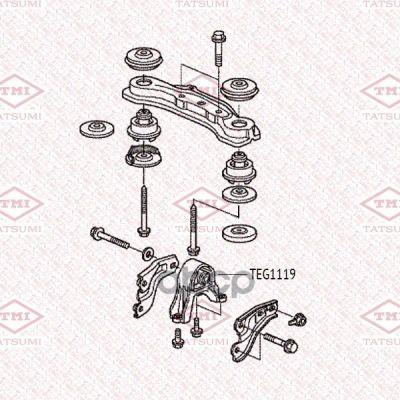 Лот: 21881044. Фото: 1. Опора Заднего Дифференциала TATSUMI... Другое (автозапчасти)