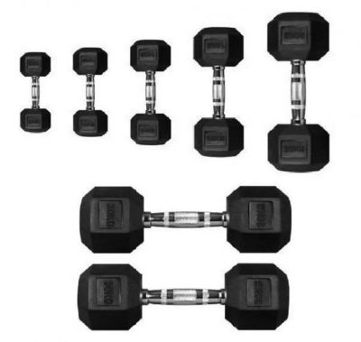 Лот: 23979972. Фото: 1. Гантель 15кг Perform Better Rubber... Гантели