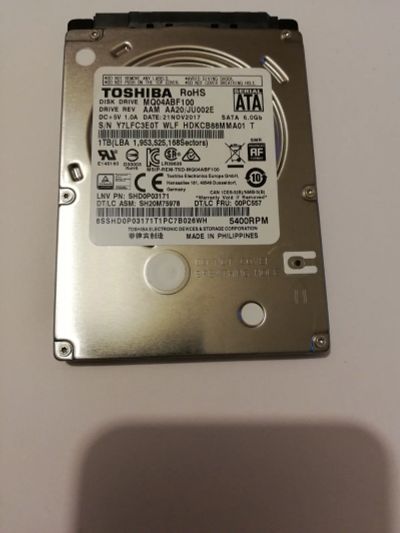 Лот: 12529039. Фото: 1. Жесткий диск 2,5" Toshiba MQ04ABF100... Жёсткие диски