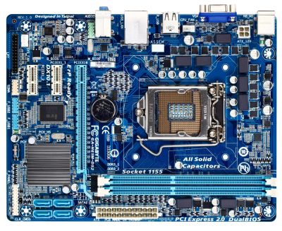 Лот: 3931413. Фото: 1. Материнская плата Gigabyte GA-H61M-DS2... Материнские платы
