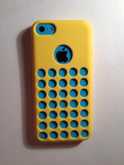 Лот: 3540743. Фото: 1. Бампер желтый iphone 5C Качественный. Чехлы, бамперы