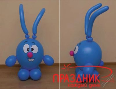 Лот: 1786241. Фото: 1. Смешарик крош из воздушных шаров. Воздушные шары