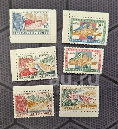 Лот: 23531972. Фото: 1. Марки: Конго. 1963. Экономика... Марки