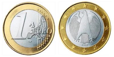 Лот: 4079098. Фото: 1. Германия. 1 евро, 2002 г. В наличии... Германия и Австрия