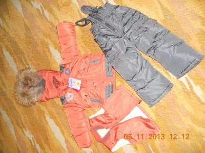 Лот: 3260864. Фото: 1. Зимний костюм-тройка на мальчика... Верхняя одежда