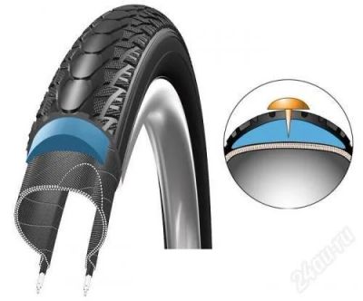 Лот: 2660646. Фото: 1. Tour-покрышка Schwalbe Marathon... Запчасти
